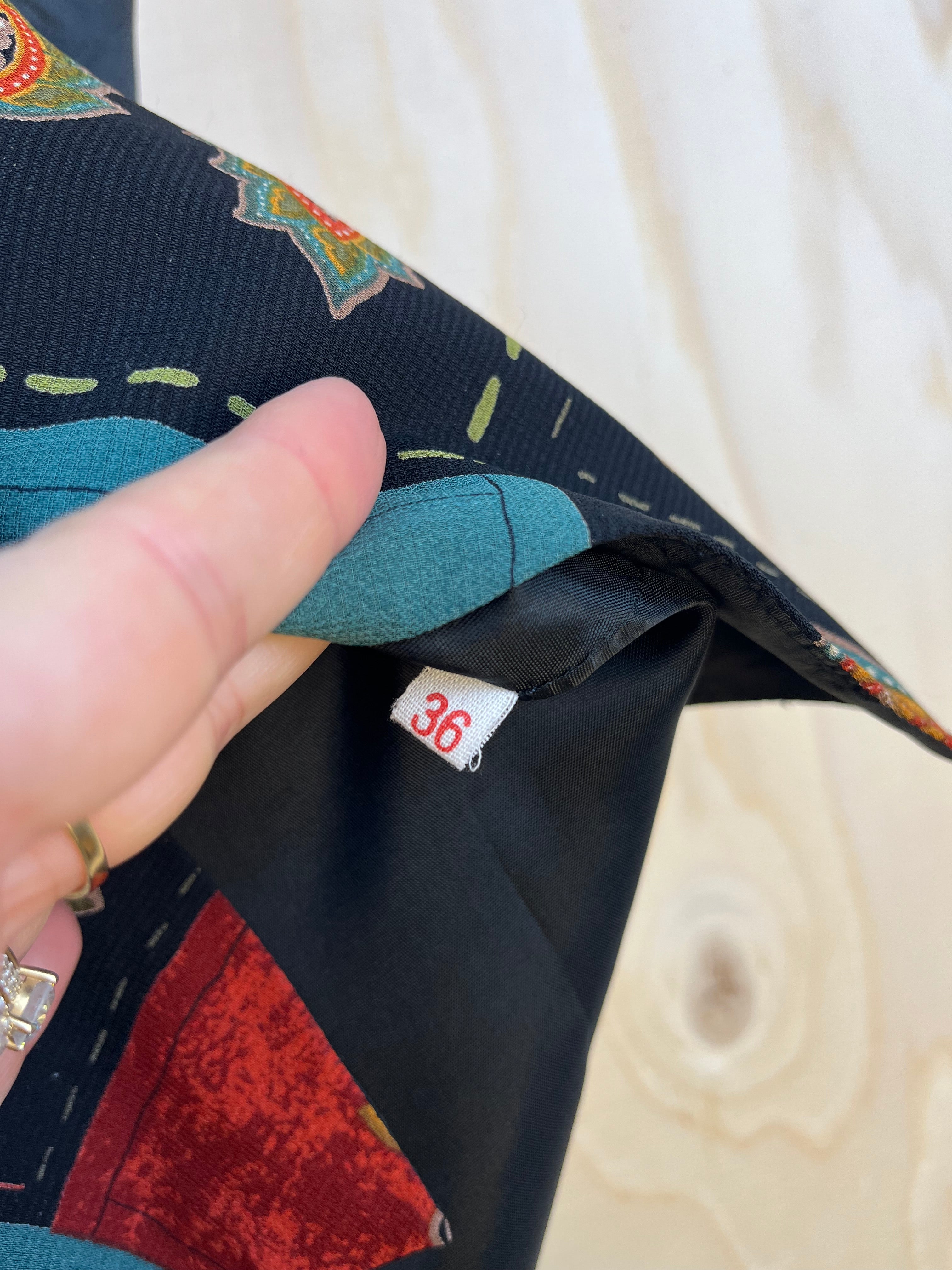 Vintage Vera Mont Patchwork Vest 90s Floral