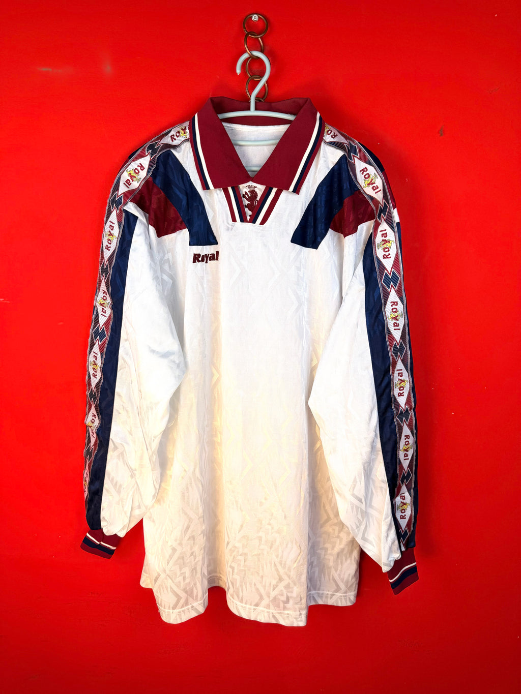 Vintage Royal 90s Long Sleeve Football Jersey