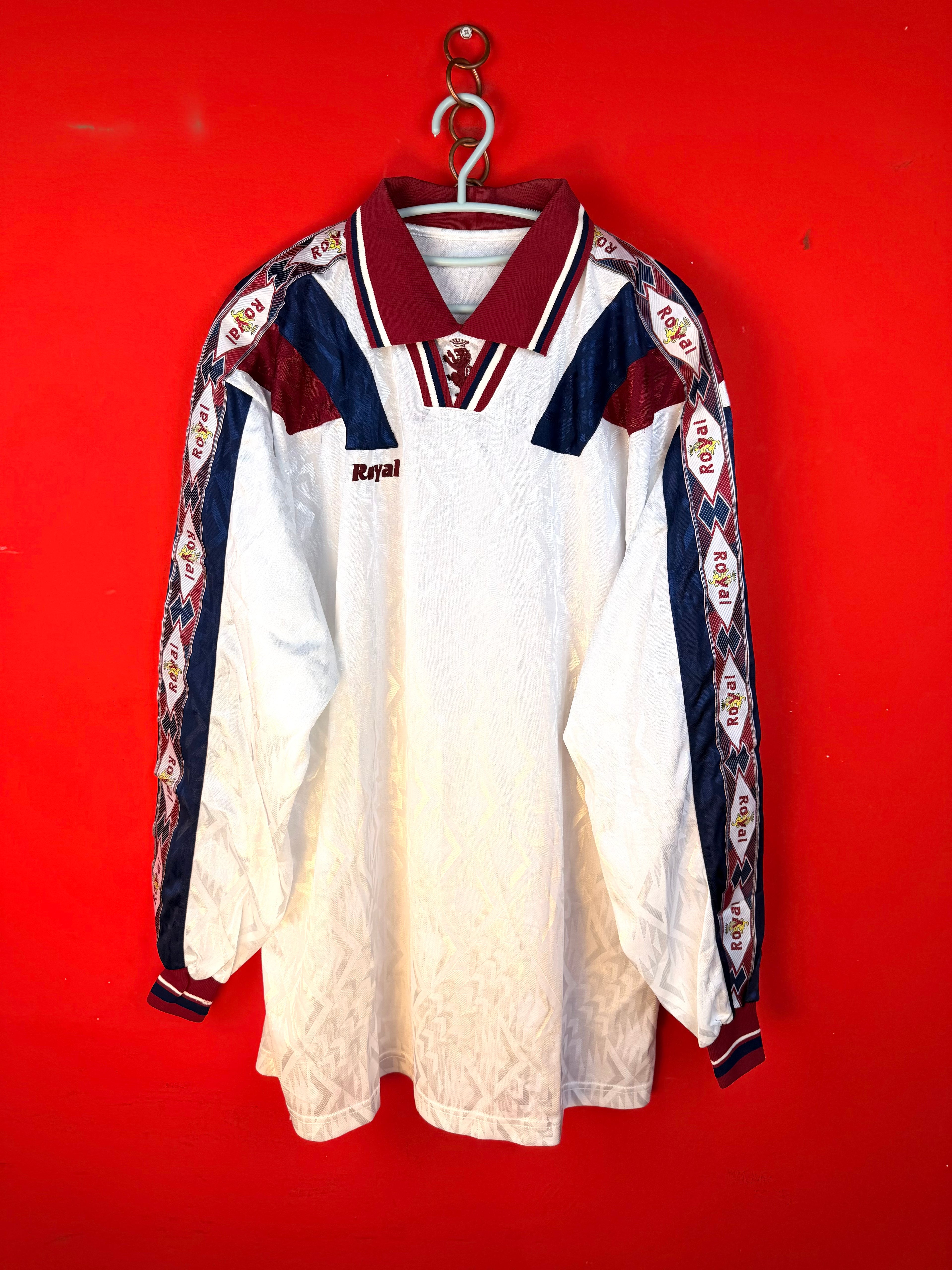 Vintage Royal 90s Long Sleeve Football Jersey