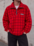 Pile vintage Bailo rosso a griglia