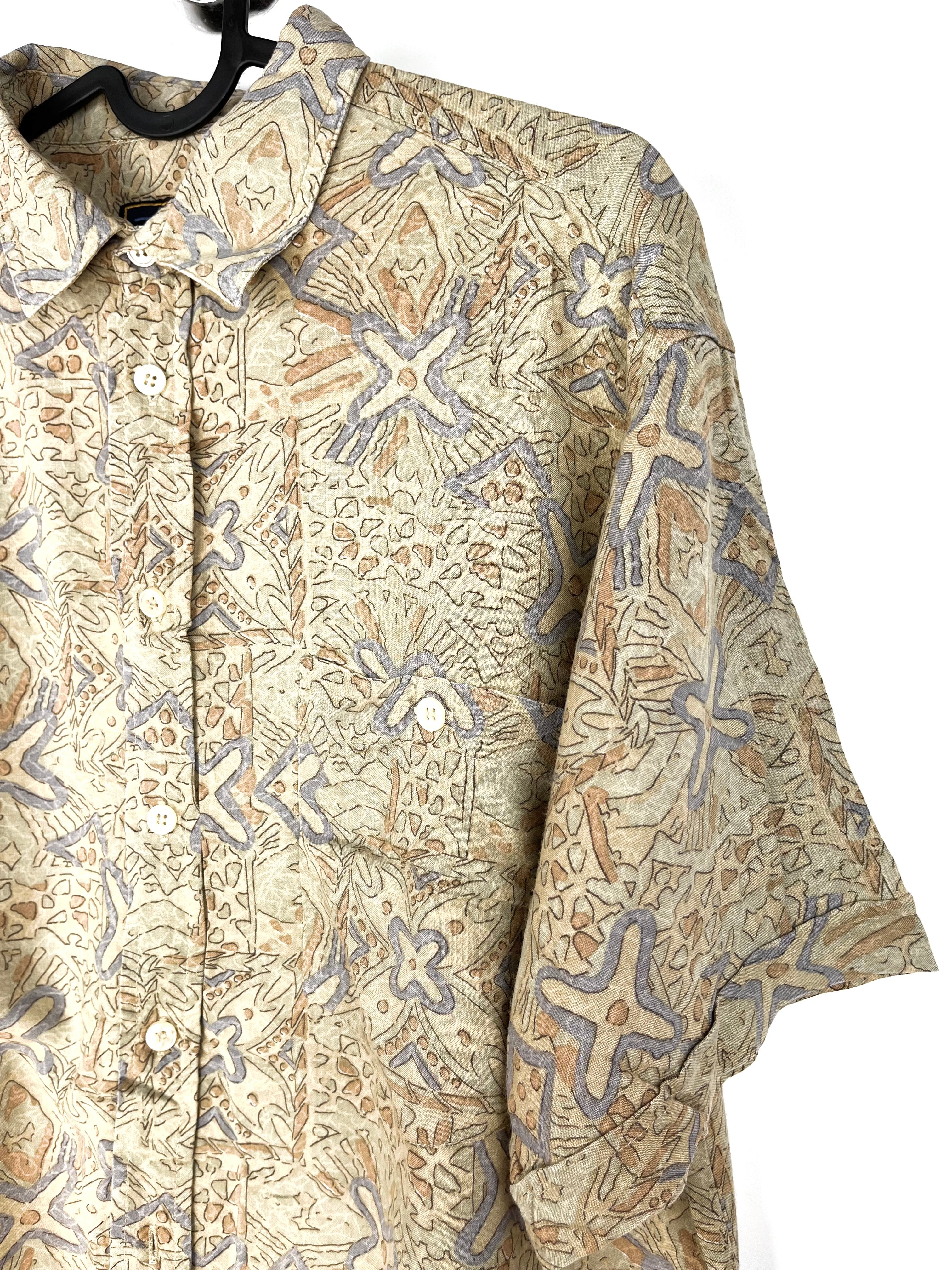 Camicia Vintage Fantasia Astratta Anni '90