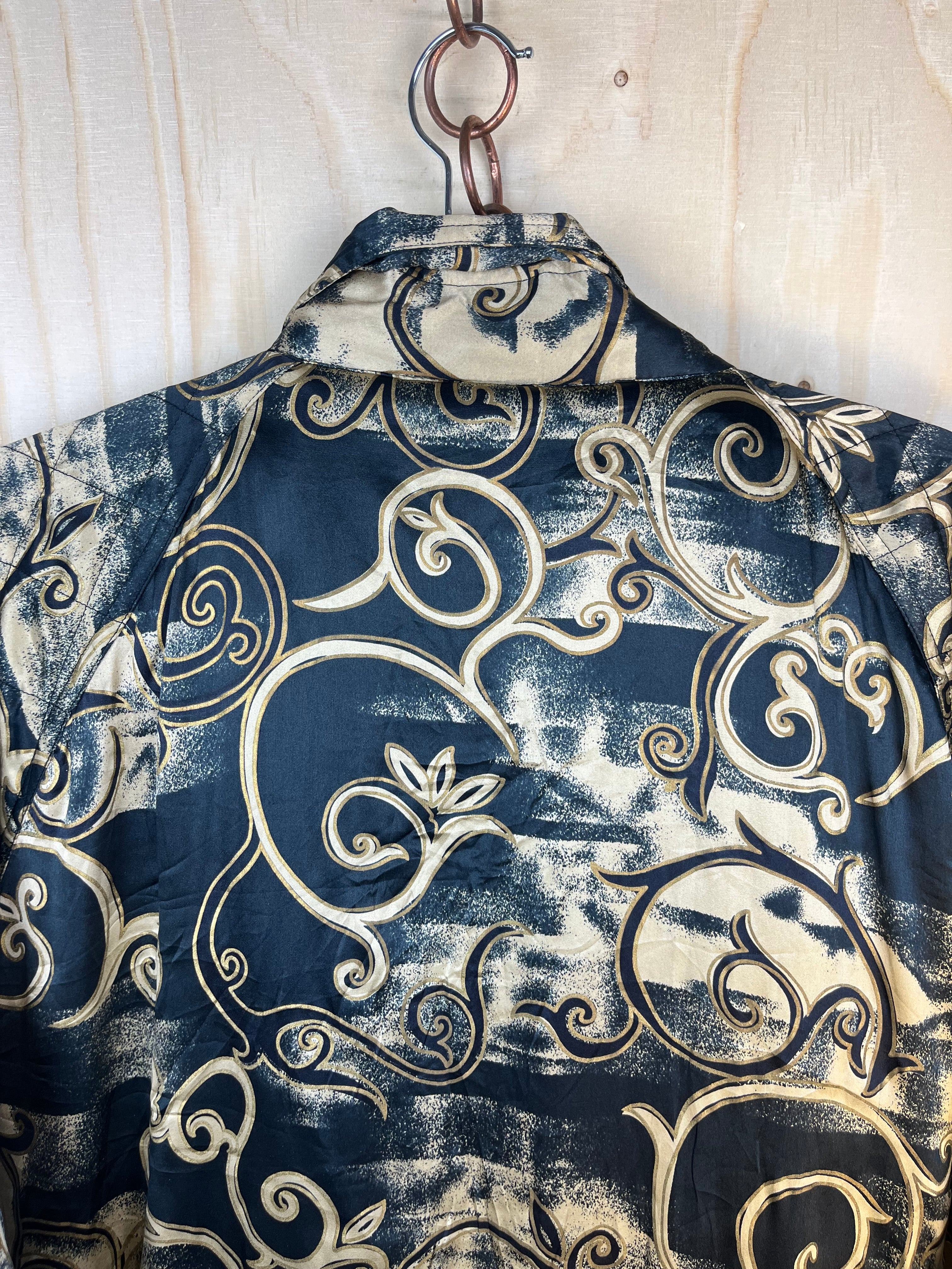 Vintage Silk Baroque Jacket 90s