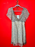 Vestito Vintage Floreale in Seta Made in Italy