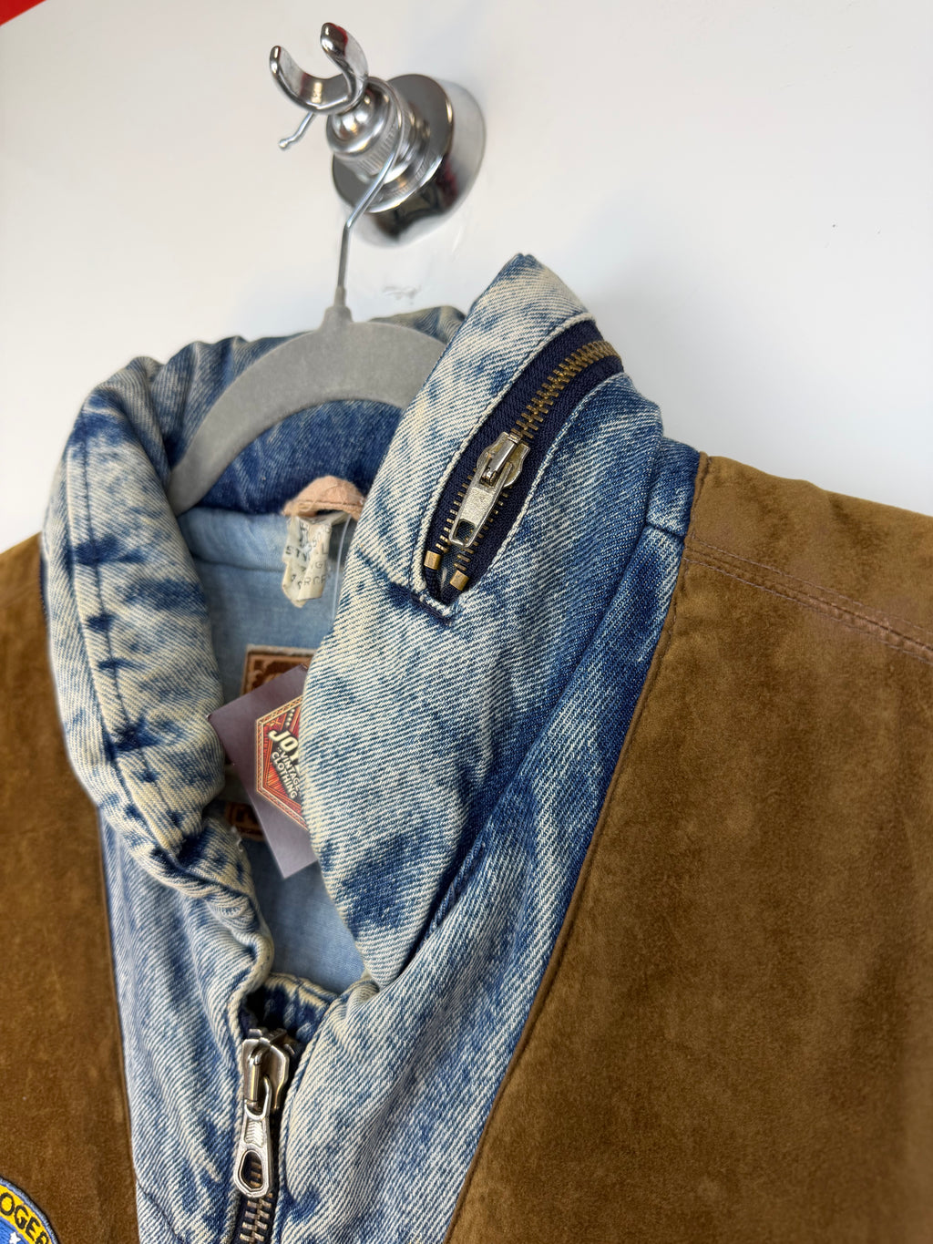 Roy Rogers Vintage Task Force Denim & Suede Vest XL – Made in Italy