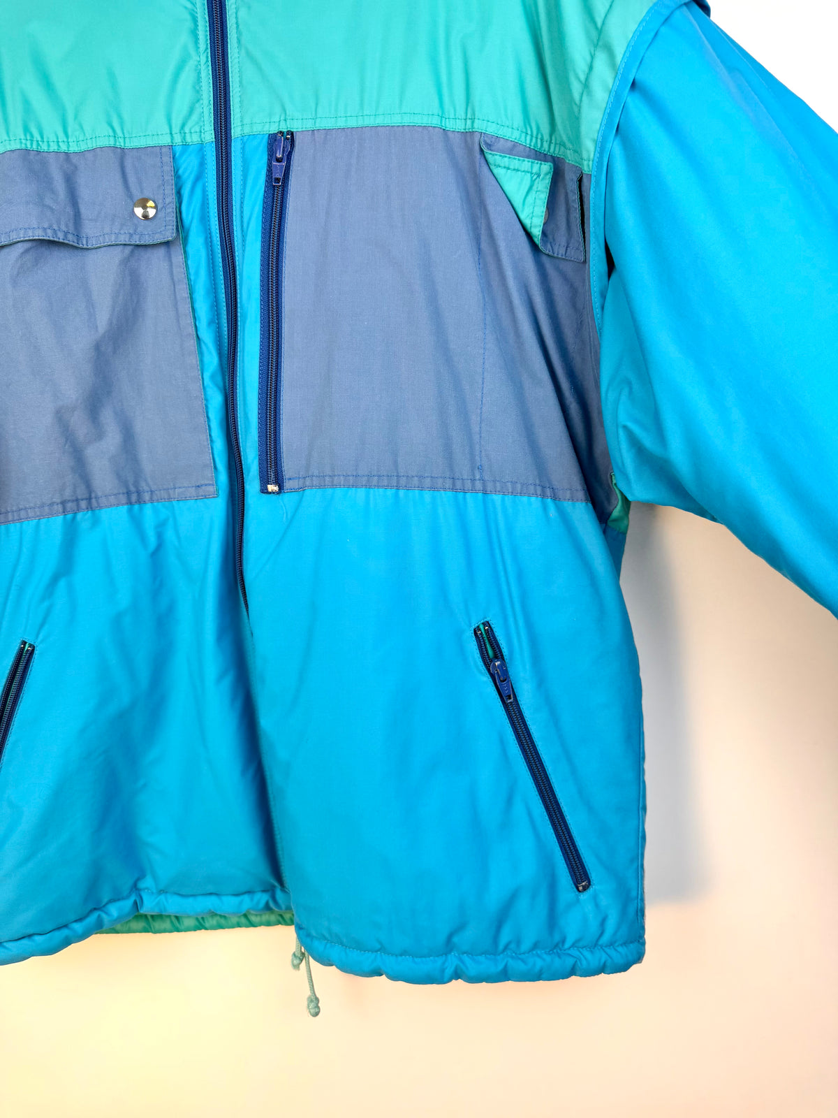 Giacca vintage Colmar Spacerace – azzurro e verde acqua