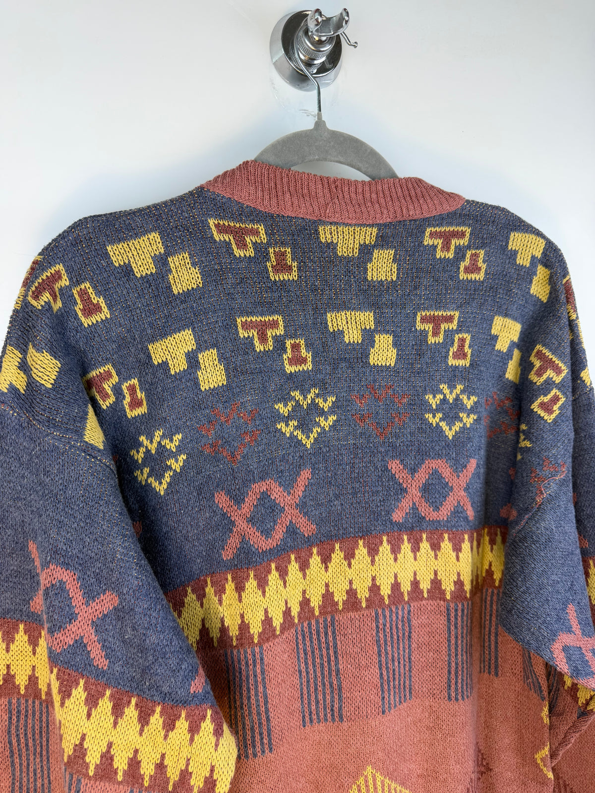 Maglione vintage fantasia geometrica anni ’90