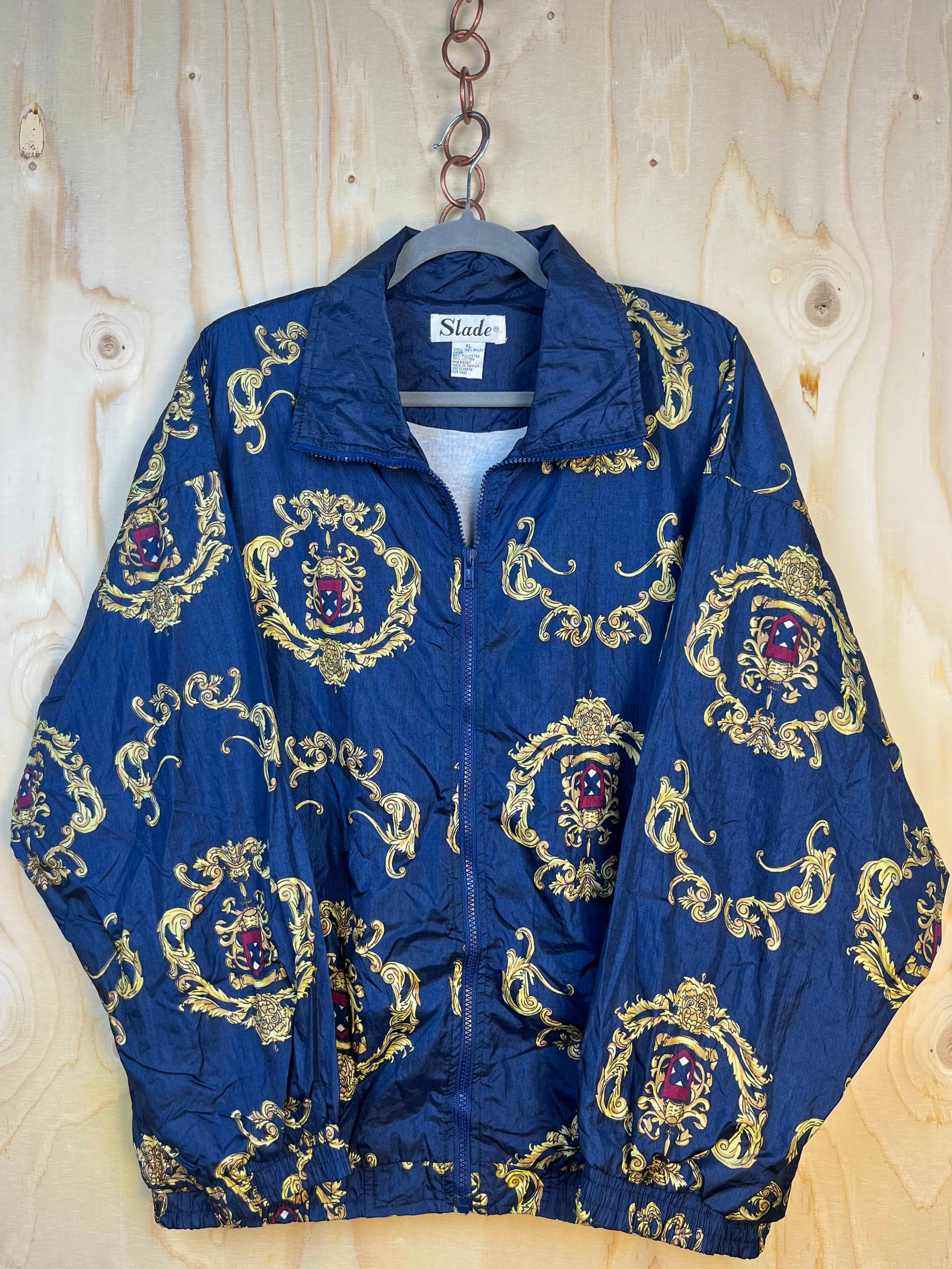 Vintage Baroque Blue Windbreaker