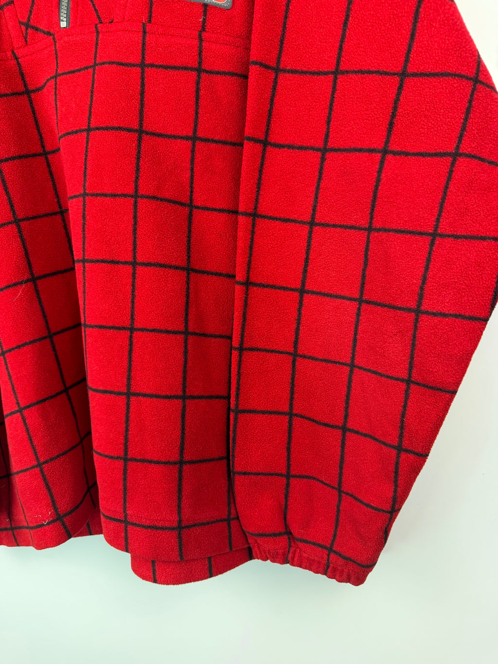 Pile vintage Bailo rosso a griglia