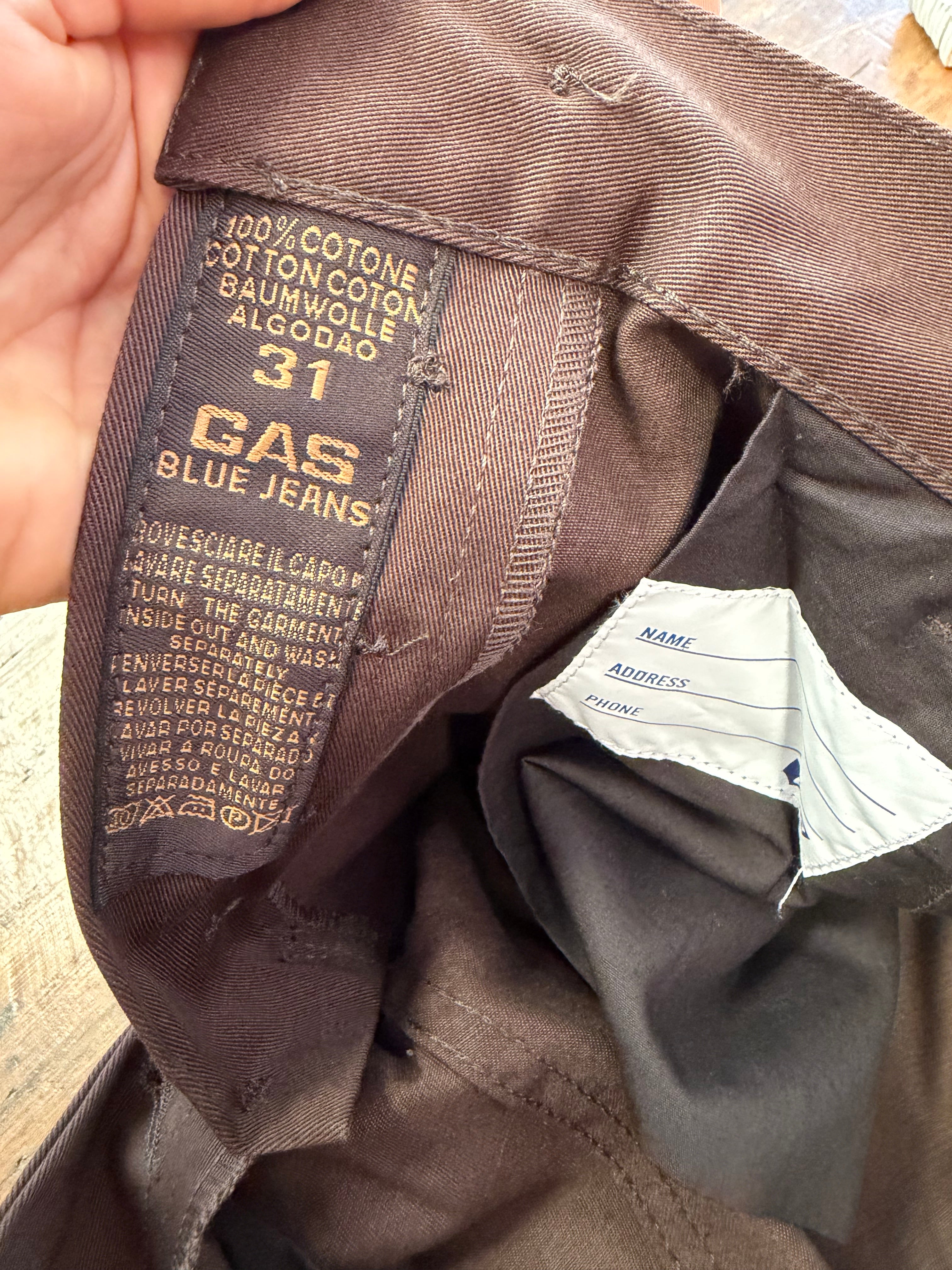 Vintage GAS BOB F1 Clinica Mobile Pants – Made in Italy – Y2K