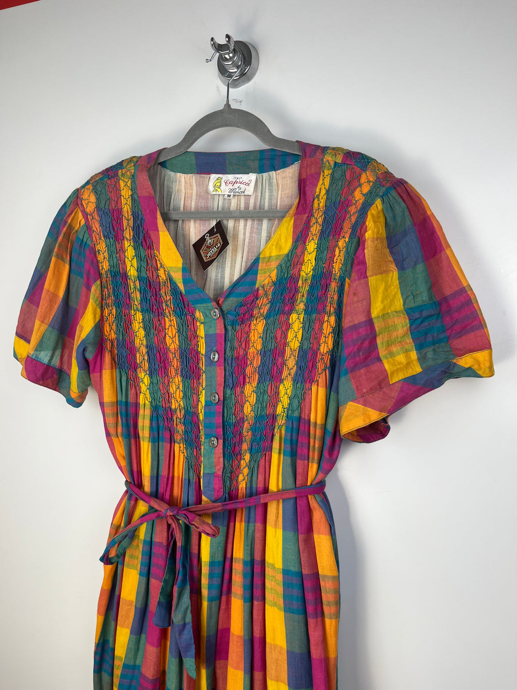 Abito Vintage Made in Italy Multicolor in Cotone
