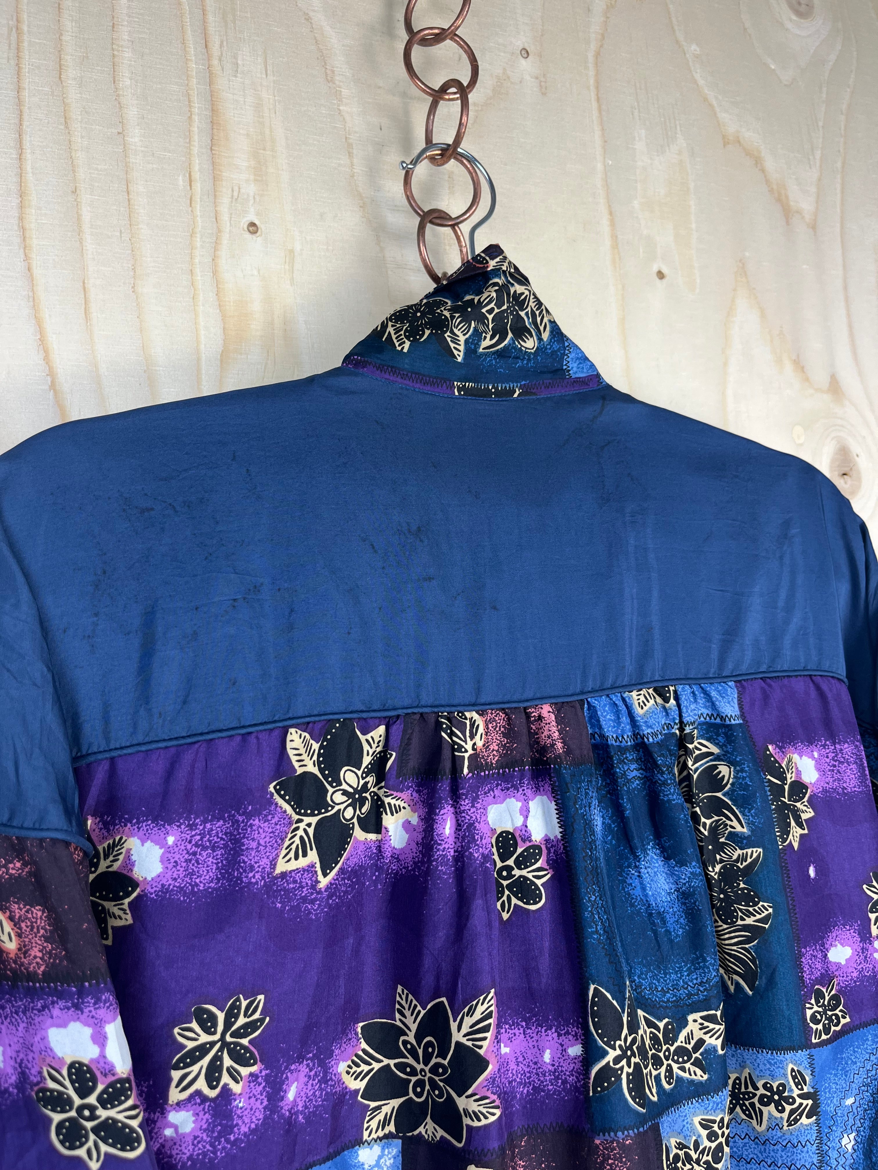 Vintage Silk Patchwork Jacket 90s