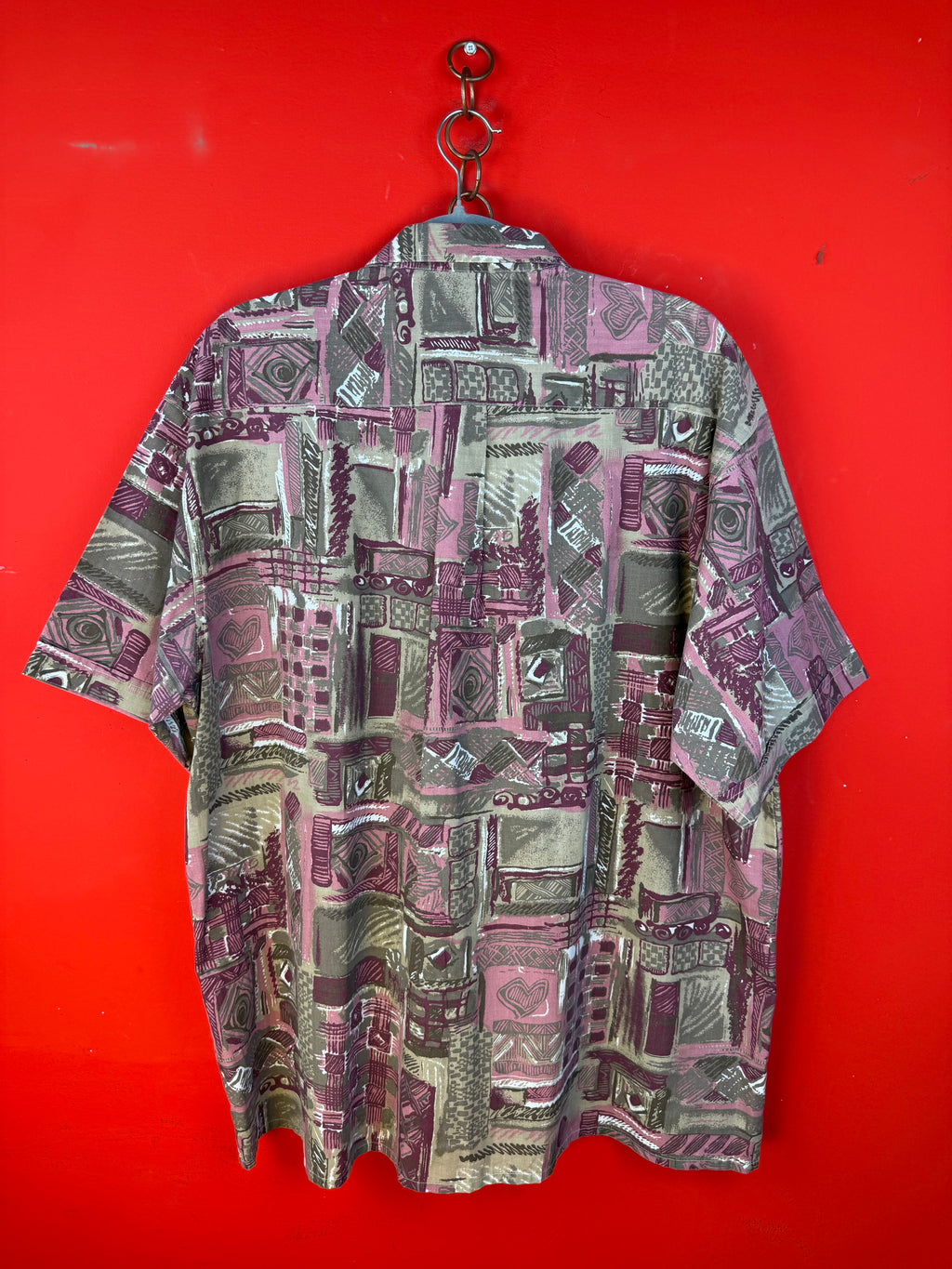 Vintage 90s abstract short sleeve shirt