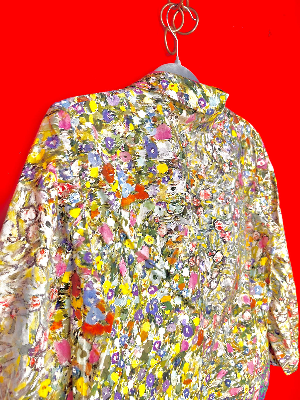 Philosophy di Alberta Ferretti – Giacca Floreale in Cotone Made in Italy