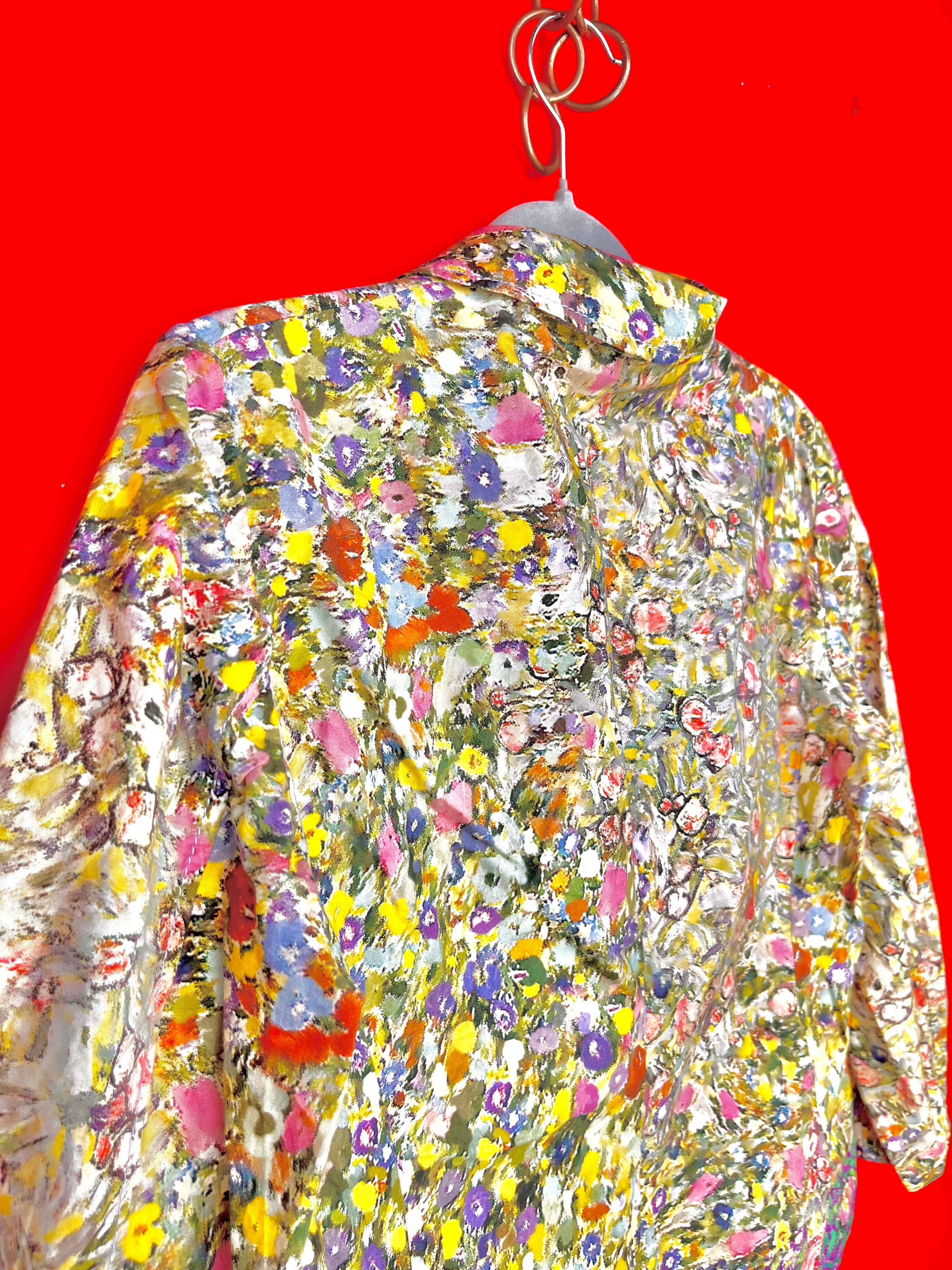 Philosophy di Alberta Ferretti – Giacca Floreale in Cotone Made in Italy