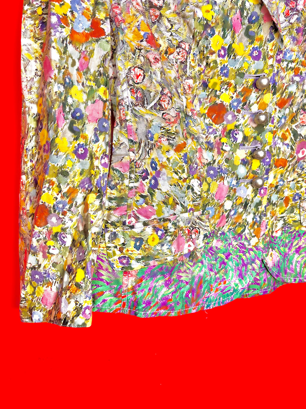 Philosophy di Alberta Ferretti – Giacca Floreale in Cotone Made in Italy