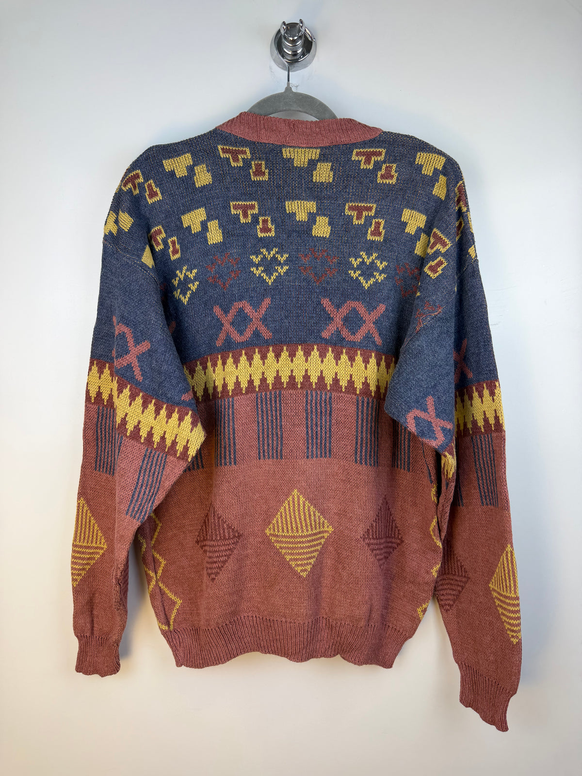 Maglione vintage fantasia geometrica anni ’90