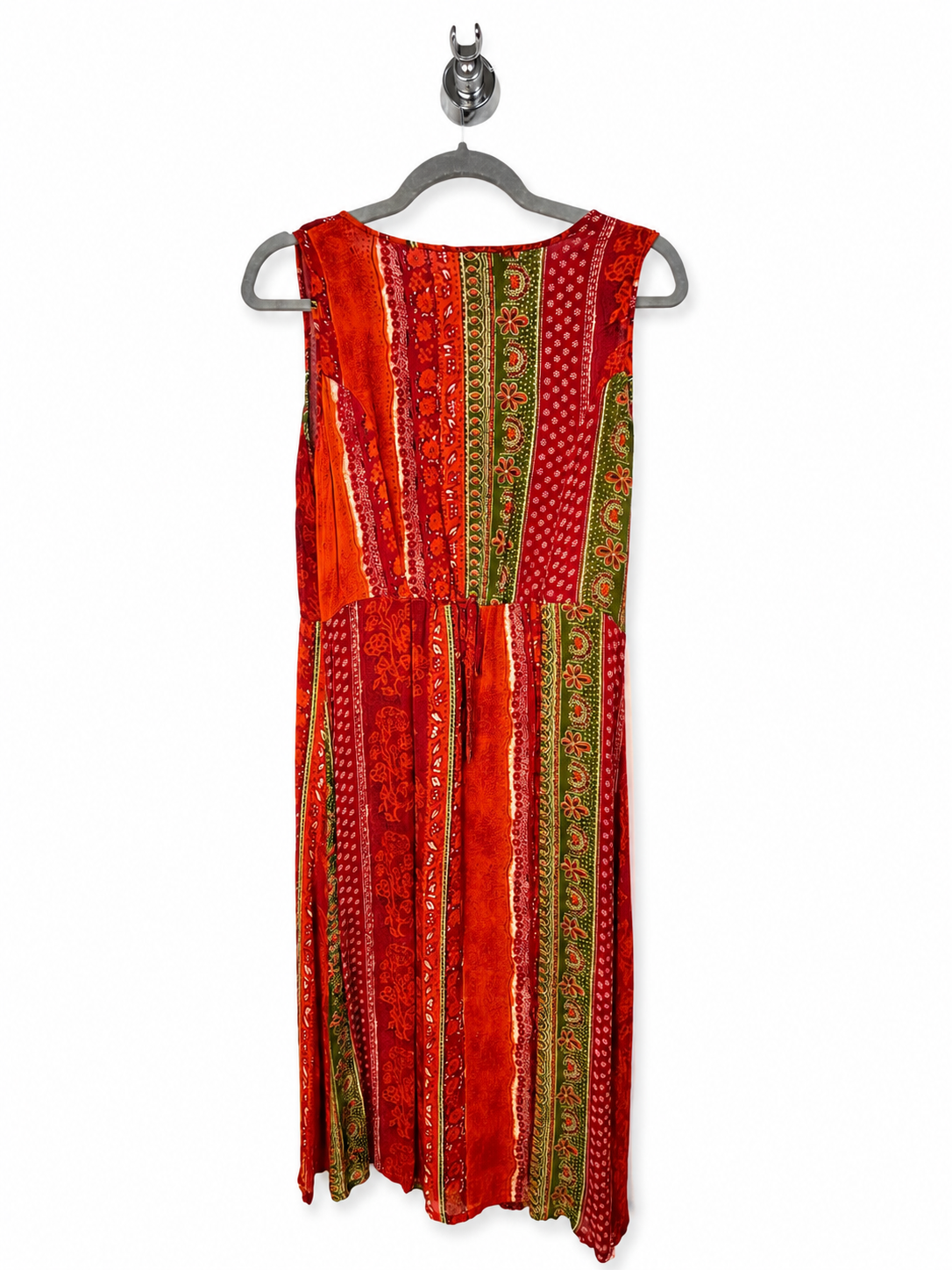 Abito vintage Gange midi patchwork boho anni ’90 – taglia M