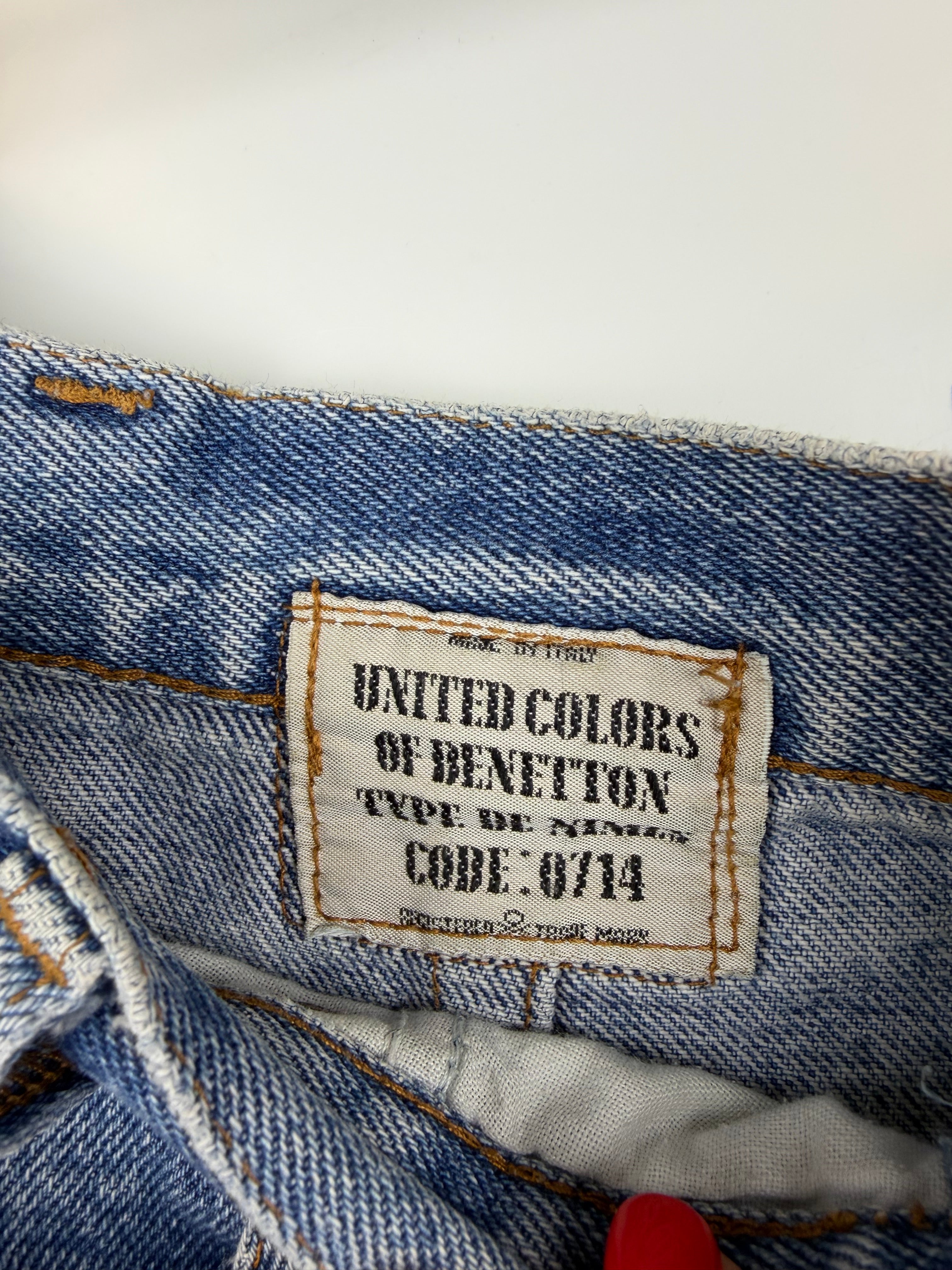 Vintage United Colors of Benetton Denim Skirt Made in Italy