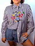 Camicia Vintage Disney Goofy Ricamata Made in Italy