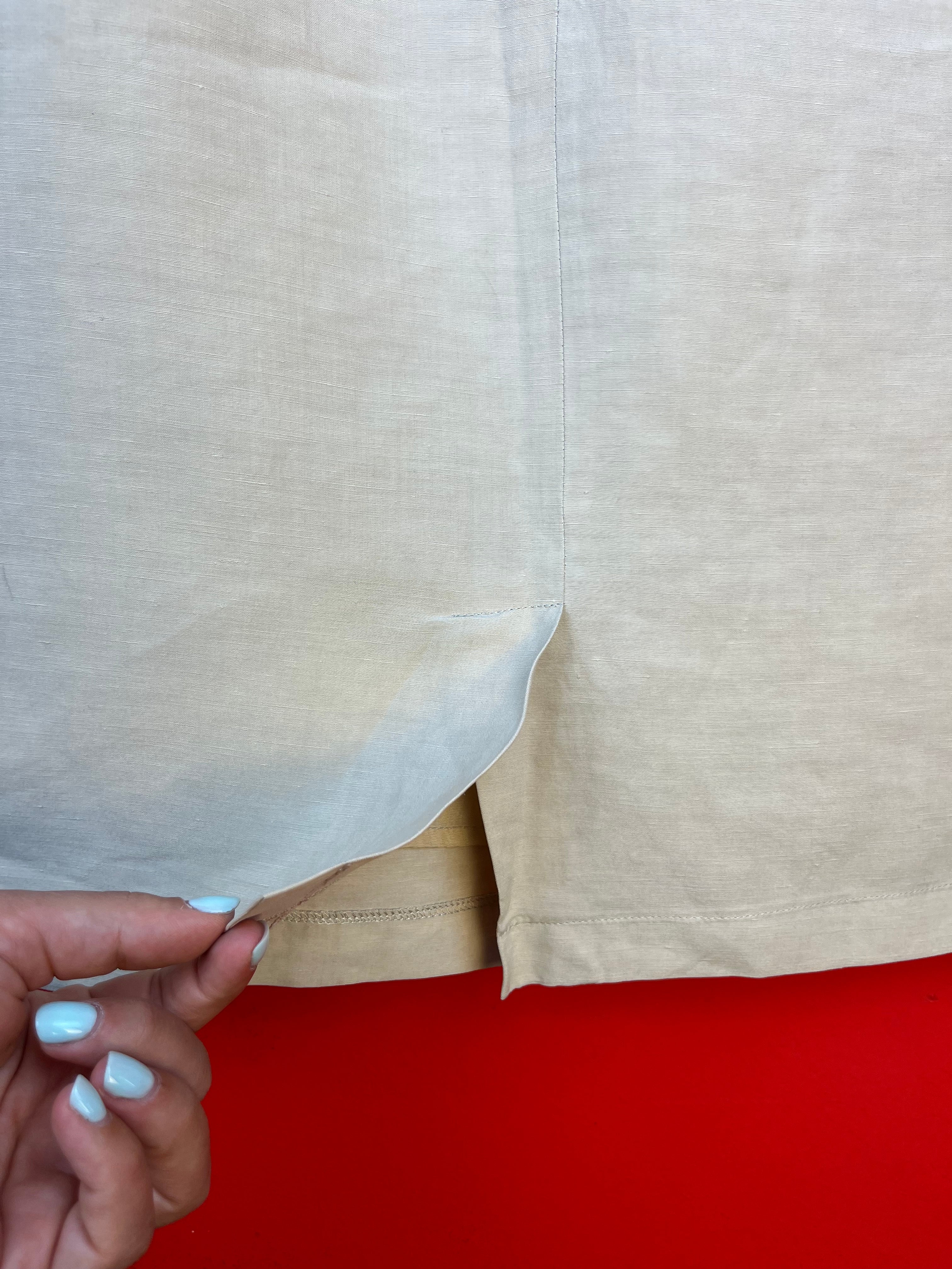 Gonna Tubino Vintage Made in Italy Beige Avorio