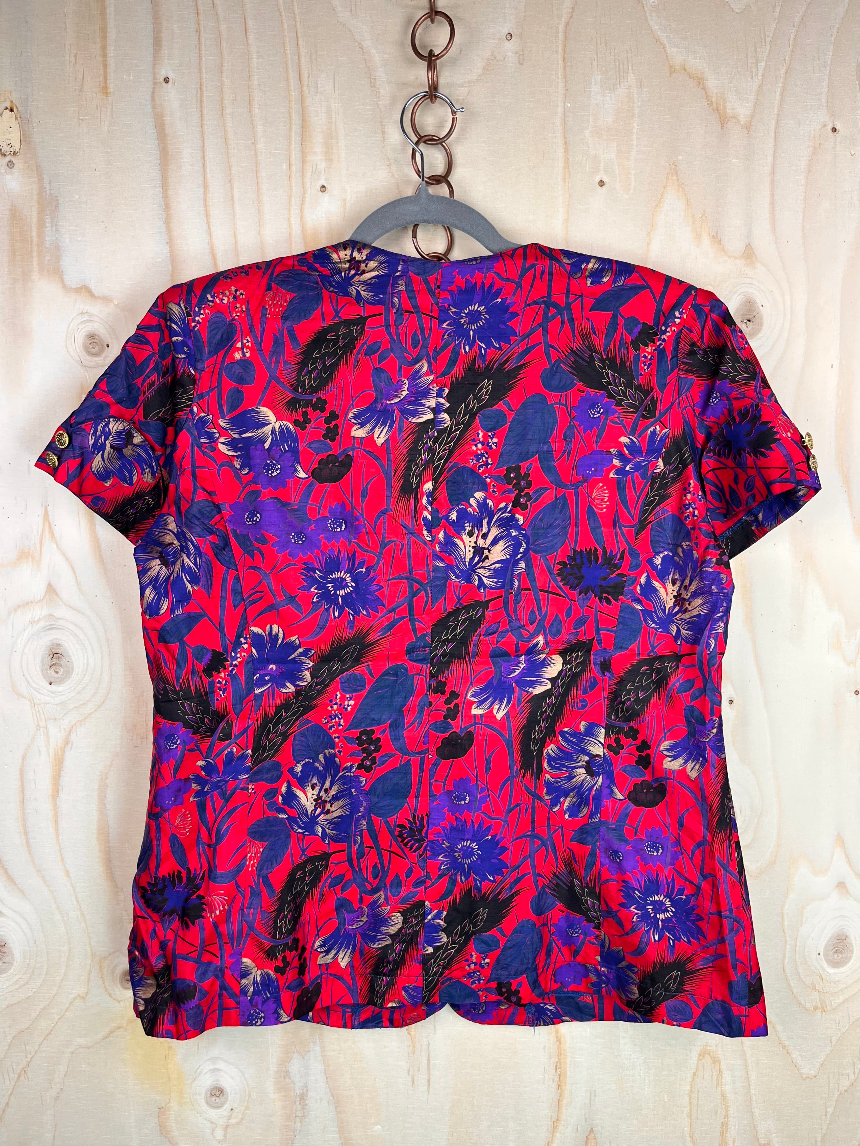 Vintage Floral Statement Blouse