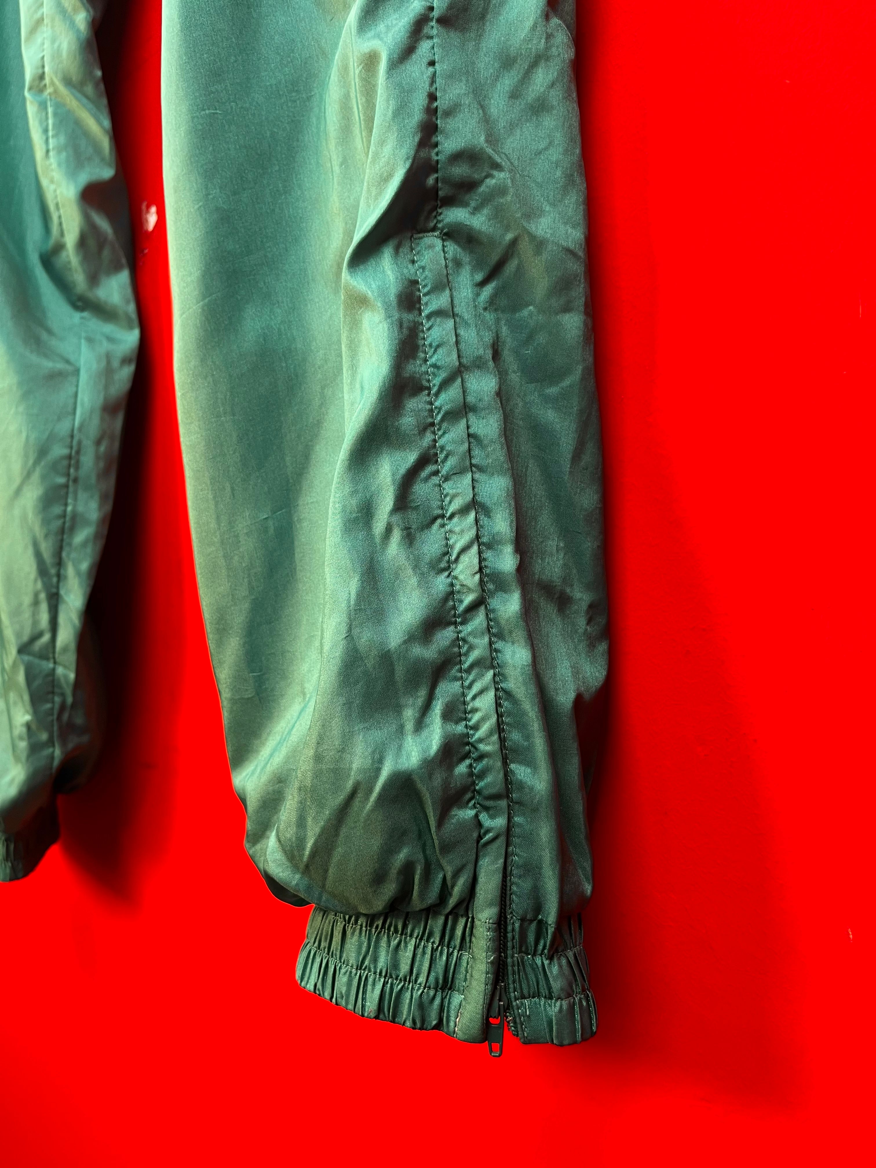 Nike Vintage Track Pants Verde Y2K Logo Rosa