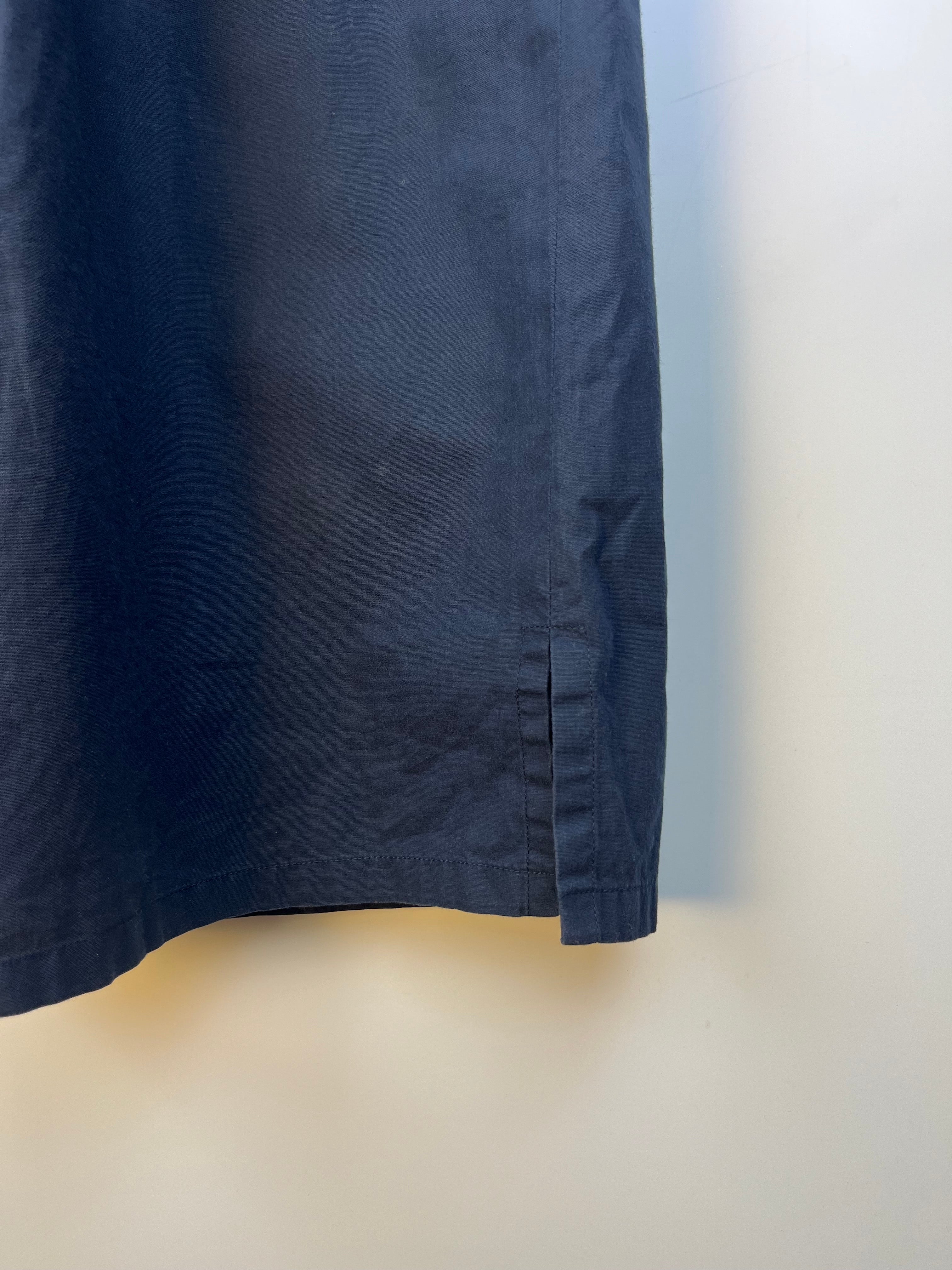 Abito Camicia Vintage Iceberg Ricamato Blu Navy