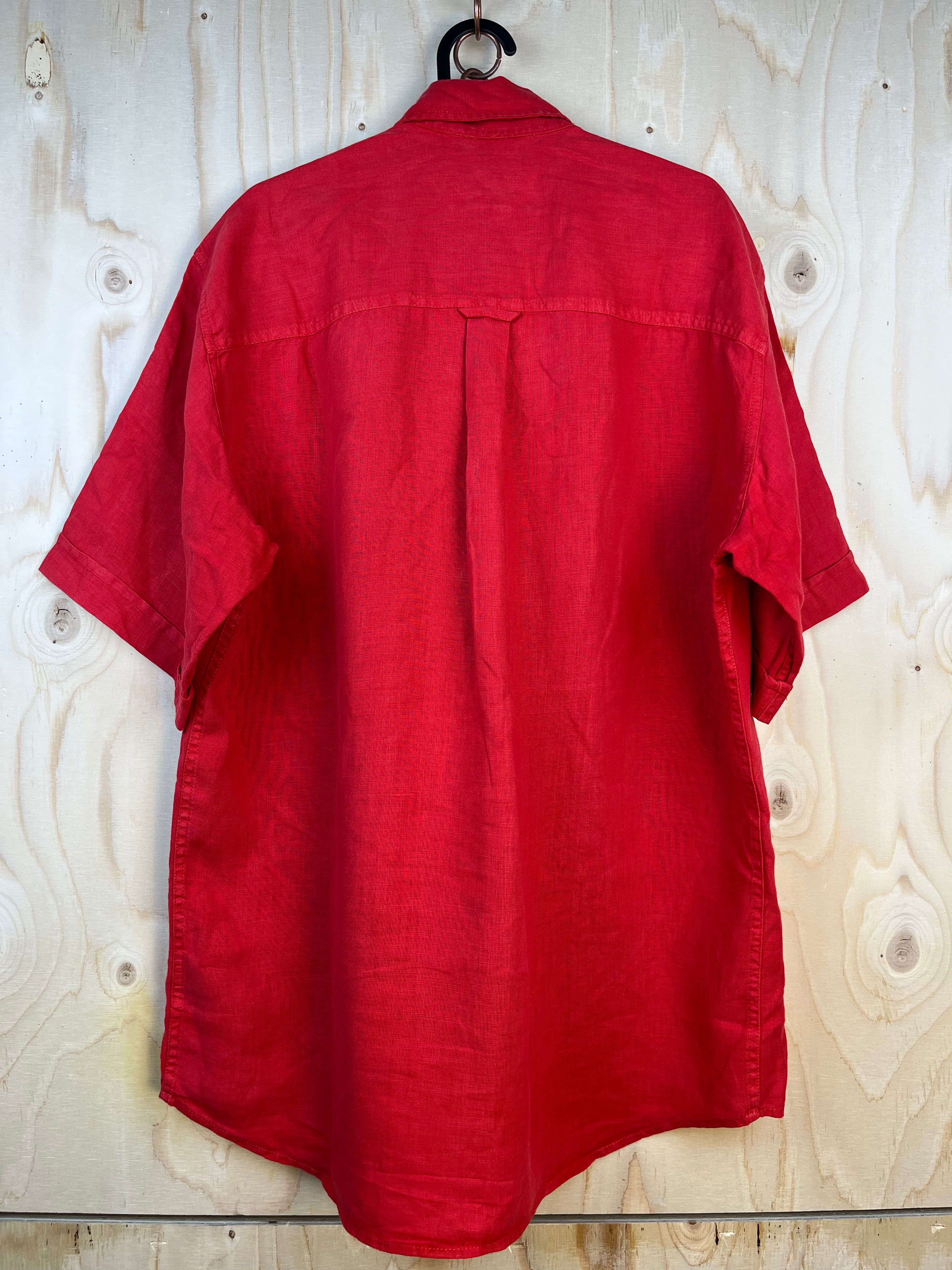 Vintage Marlboro Classics Red Linen Shirt