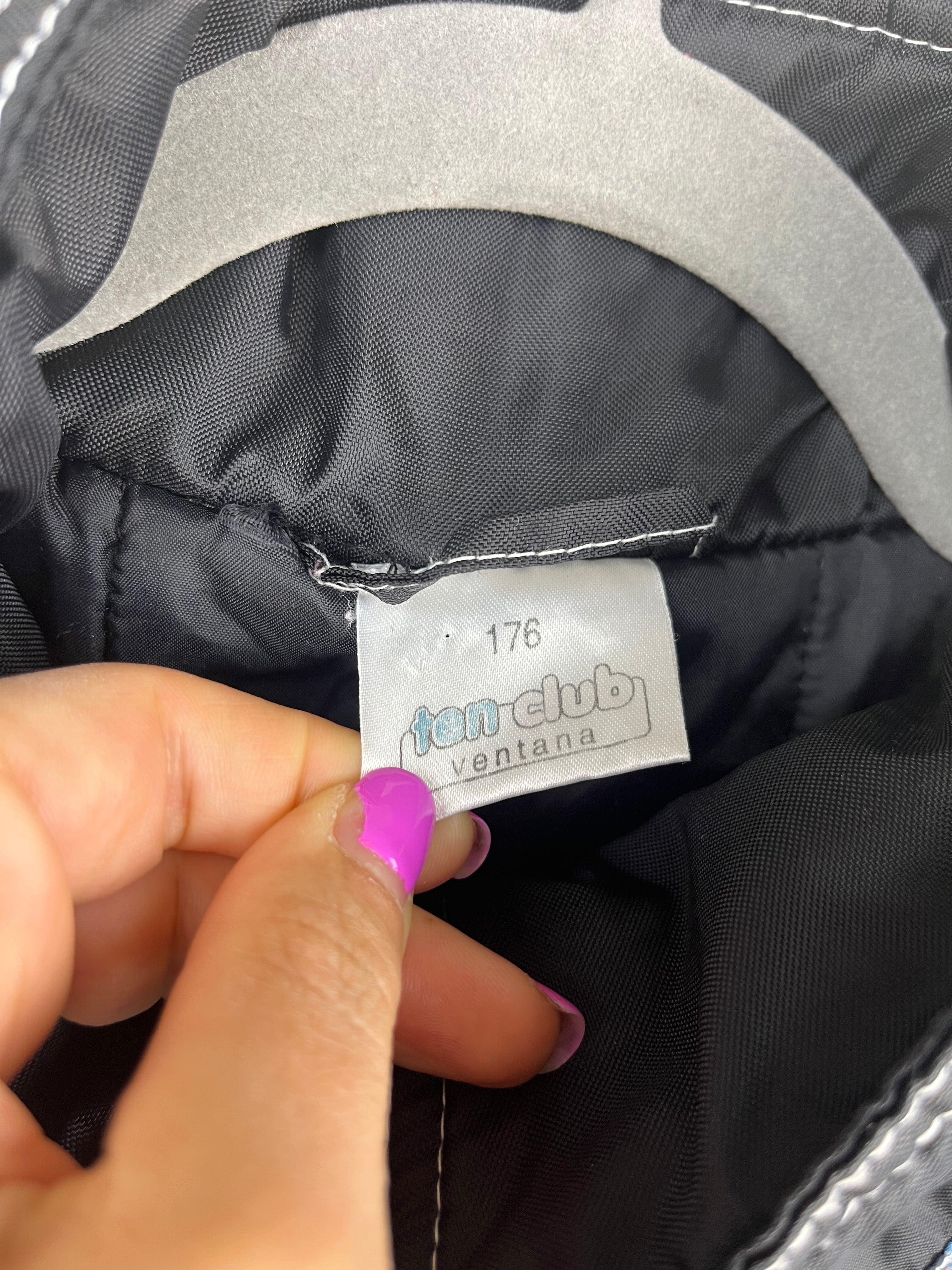 Vintage 90s Pattern Pullover Jacket Half Zip Blue Abstract Jacket