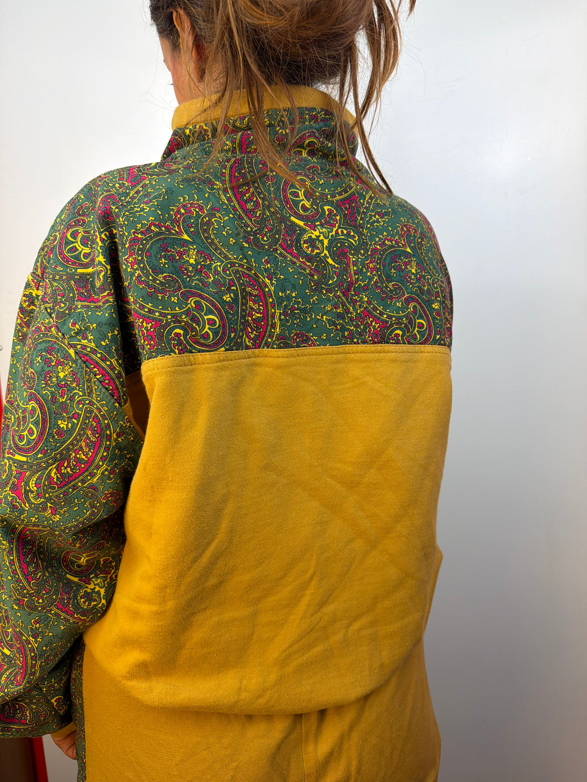 Tuta vintage Trigema paisley senape – taglia L