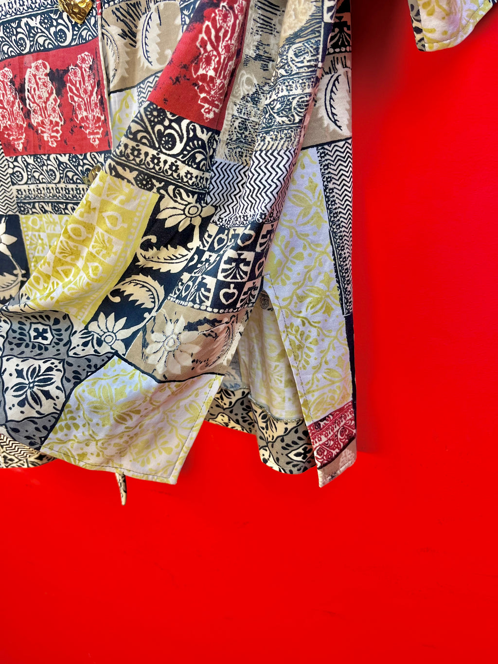 Blusa vintage Luisa Spagnoli patchwork made in Italy