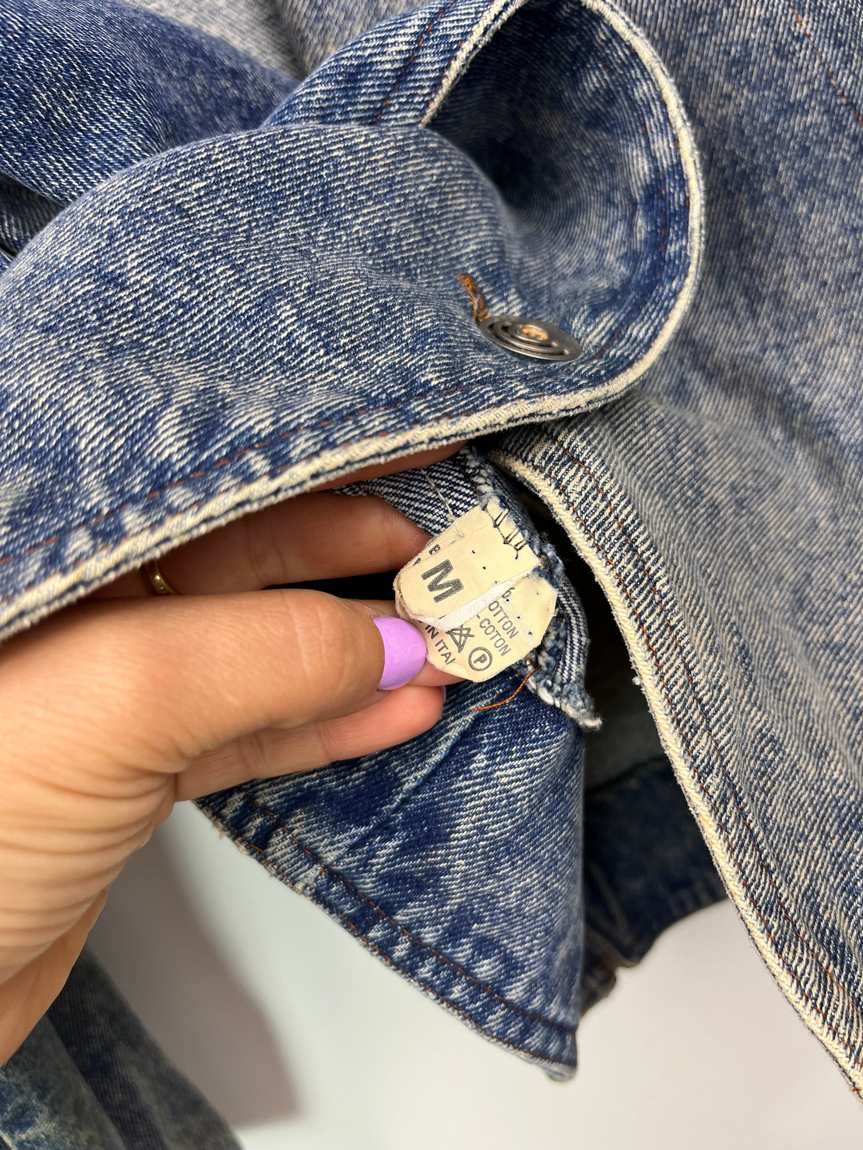 Giacca Vintage Acid Wash Made in Italy Anni ’80