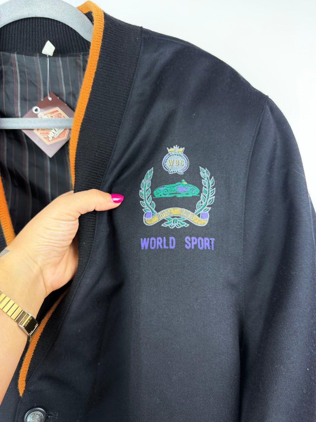 Bomber vintage Hombre World Sport