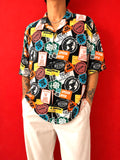 Vintage Graphic Print Shirt Y2K Festival Streetwear M