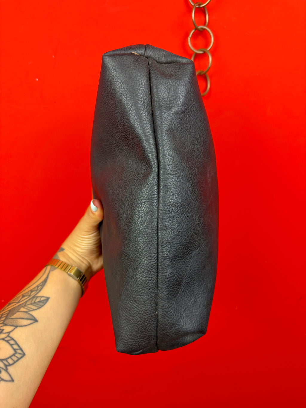 Vintage Gianfranco GV/GFV Clutch Bag Black & Brown