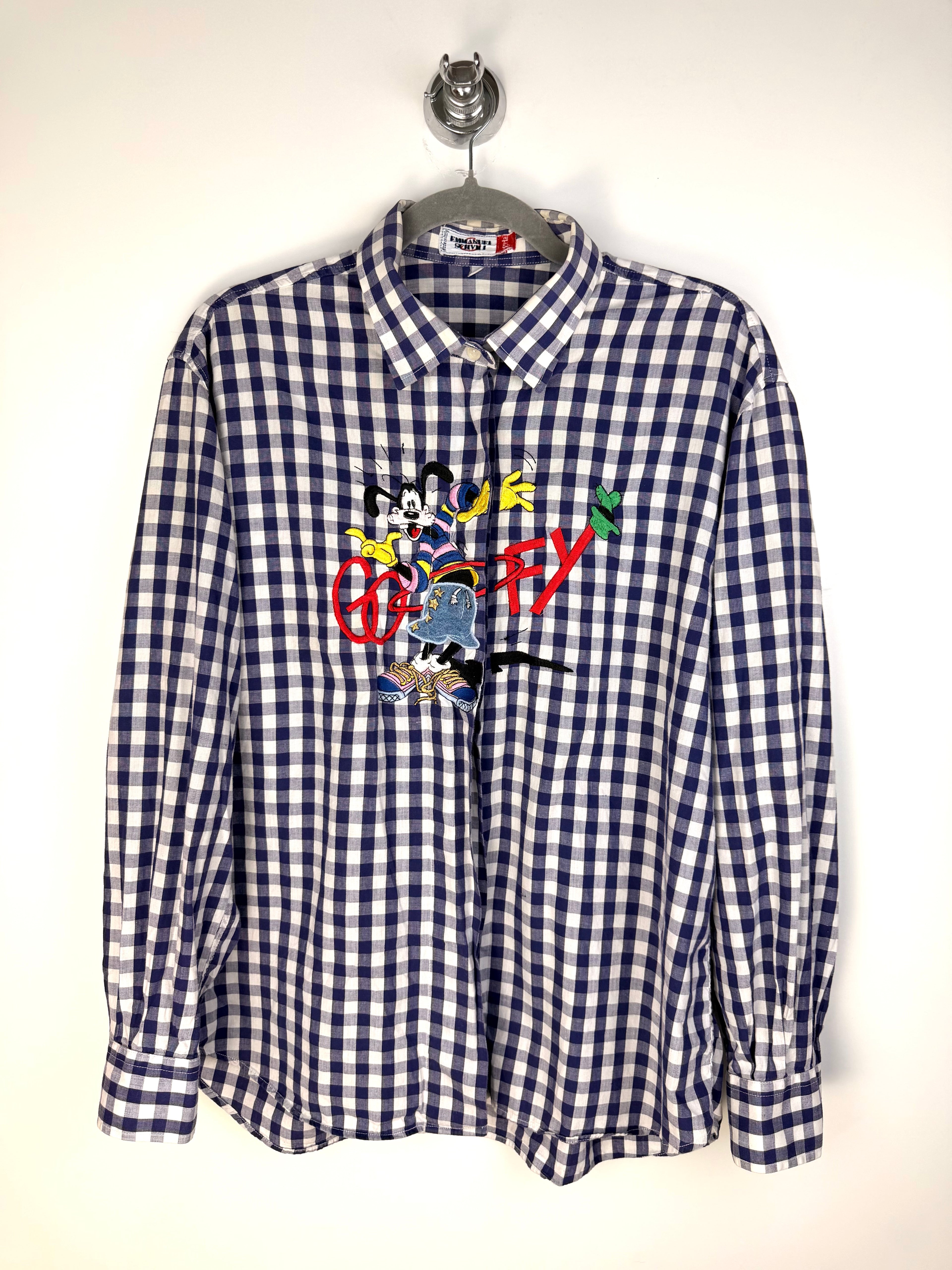 Camicia Vintage Disney Goofy Ricamata Made in Italy