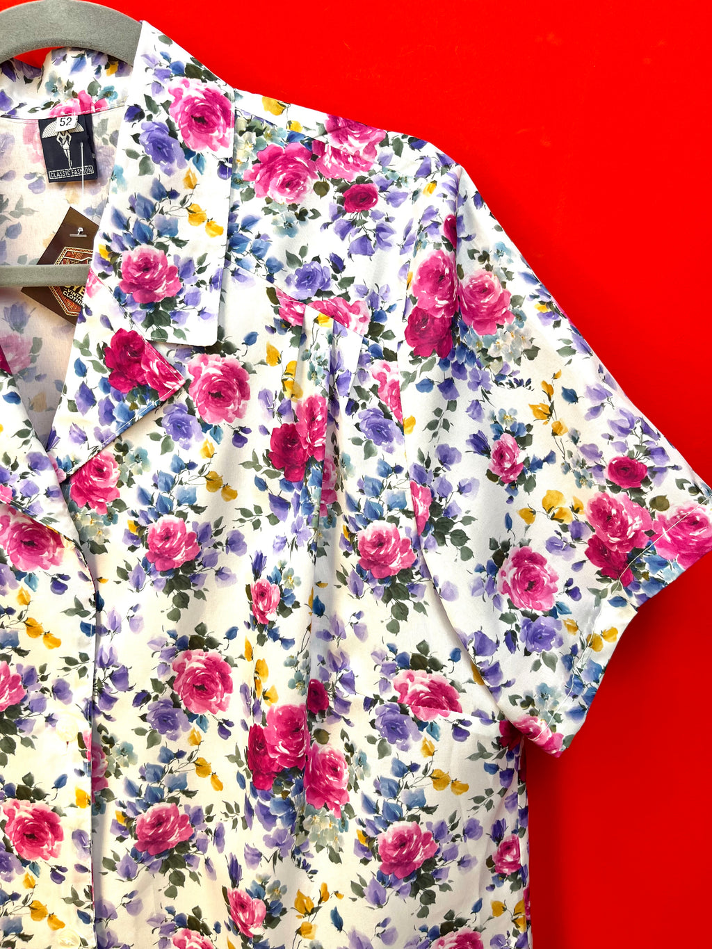 Blusa Vintage Floreale Made in Italy