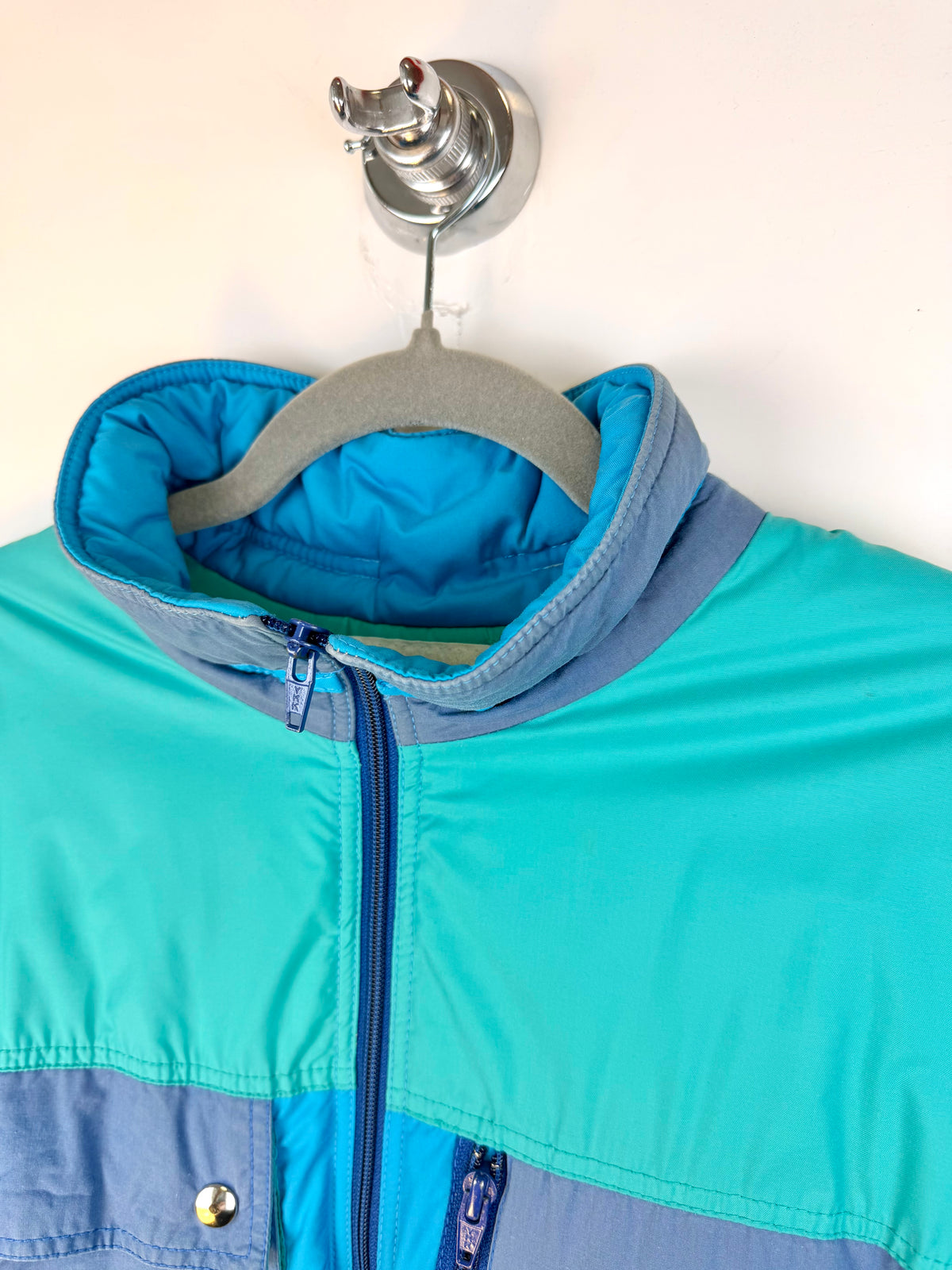 Giacca vintage Colmar Spacerace – azzurro e verde acqua