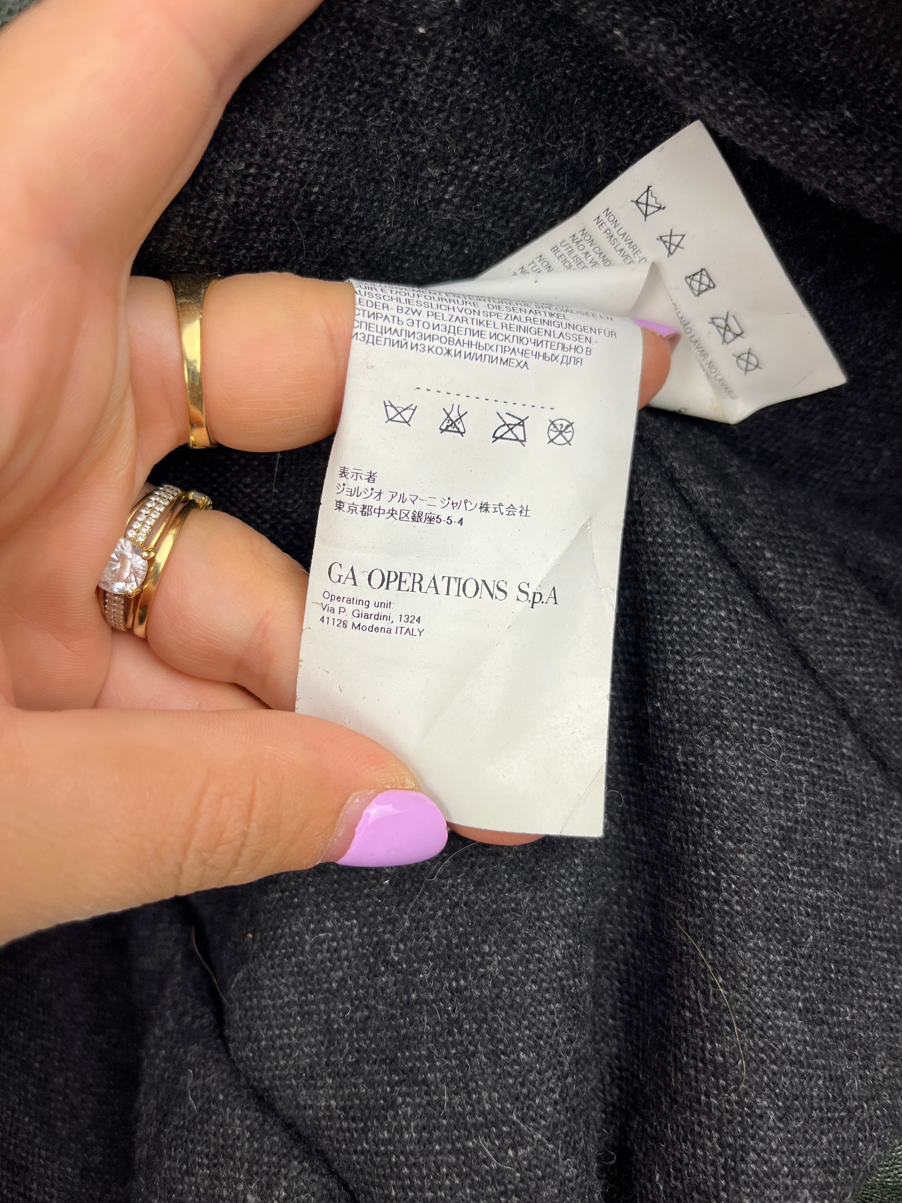 Armani Jeans Leather Jacket Green Y2K